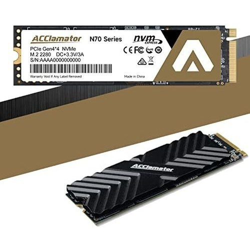 Aclamador, 1 Tb, Pcie, 4x4, Lectura De Nvme, 7300 Mb/s, M.2,