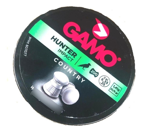 Gamo Hunter Diabolo Calibre 6.35 .25 200 Piezas.