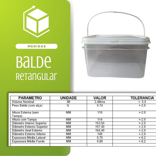 Balde Retangular Para Plantar Batata 8 Pçs