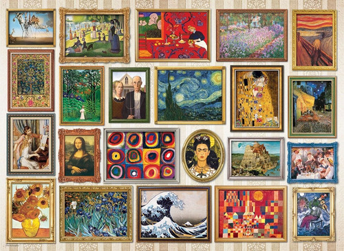 Rompecabezas 1000 Piezas Collage De Obras Maestras De Arte