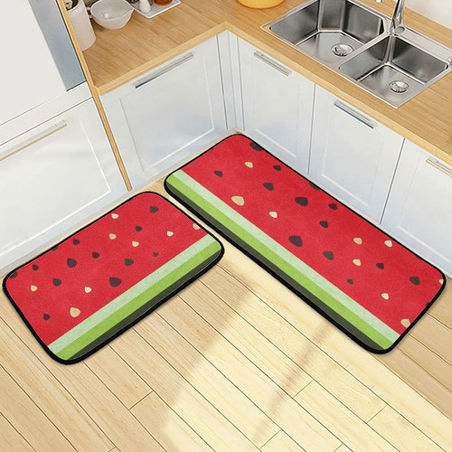 Alaza Juego 2 Alfombrilla Cocina Fruta Roja Sandia Para 20 X