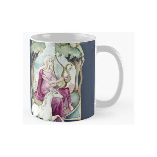 Taza Lady Amalthea Tocando El Arpa Calidad Premium