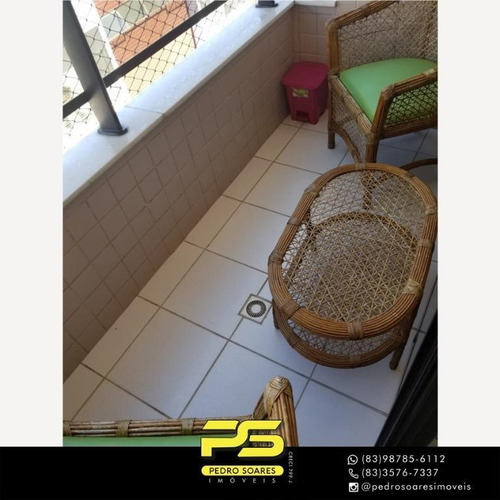 Apartamento Com 2 Dormitórios À Venda, 60 M² Por R$ 380.000 - Cabo Branco - João Pessoa/pb - Ap4363