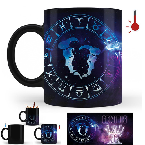 Imagen 2 de 3 de Taza Mágica Caballeros Del Zodiaco Géminis