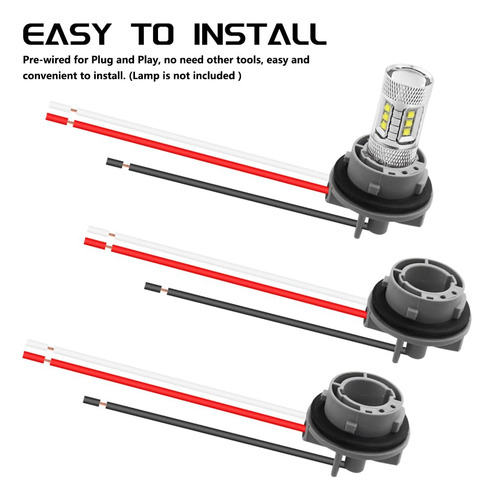 6 Pcs 1157 Bay15d Lámpara Socket Señal Giro Bombilla Enchufe