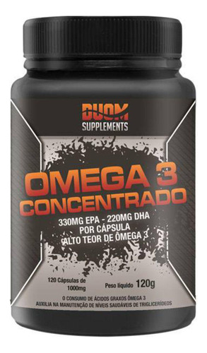 Omega 3 Concentrado 1g 120 Cápsulas 330mg Epa 220mg Dha Duom