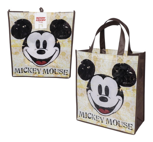 Bolsa Reusable De Compras Multiuso Mickey Original Disney 