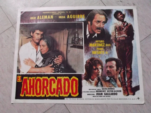 Vintage Lobby Card De Julio Aleman En El Ahorcado!