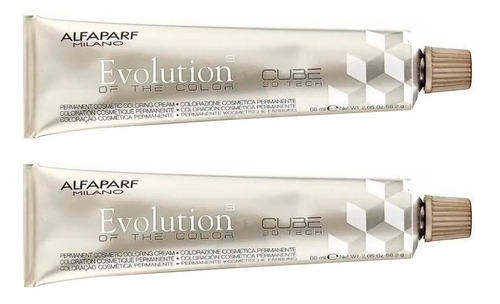 2 Tinturas Alfaparf Evolution Coloracion Cabello X 60 Gr