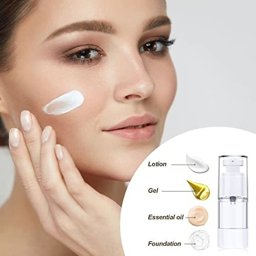 . Bomba De Creme Airless Cosmetics Recarregável, 10