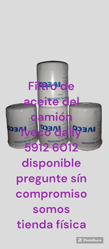 Filtro De Aceite Del Camión Iveco Daily 5912 6012 