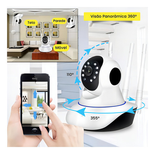 Cámara Robotizada Ip Yoosee Onvif Fast Wifi 360º 720p