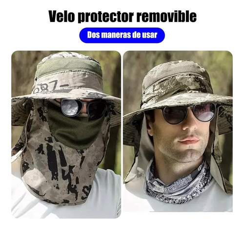 Gorra Solar Unisex Con Protección Uv De 360°