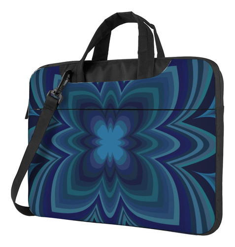 Flor Geometrica Azul Oxford Funda Para Portatil Maletin