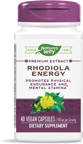 Nature's Way Extracto Premium Rhodiola Adaptógeno X 40 Cáps