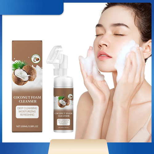 Un Limpiador Facial En Espuma De Coco De 100 Ml Que Limpia S