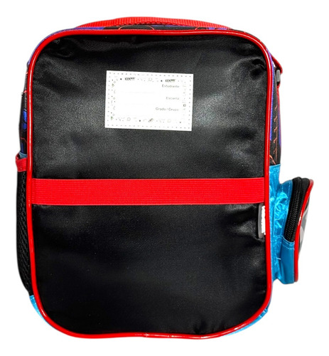 Kit Mochila Hot Wheels Lonch Lap Primaria Original Ruedas Azul Azul