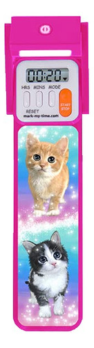 Mark-my-time Marcador Digital 3d Kitty Sparkle Luz Lectura