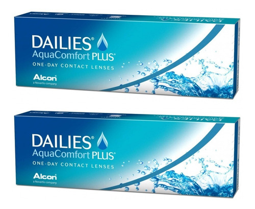 2 Caixas / Lentes De Contato Dailies Aqua Diária 30 Lentes