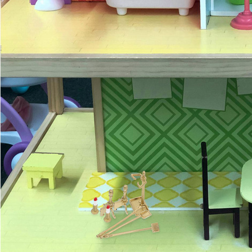 1 Juego De Accesorios Para Chimenea, Minimuebles, Casa De Mu