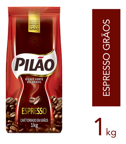 Café Pilão Torrado Em Grãos Espresso 1kg