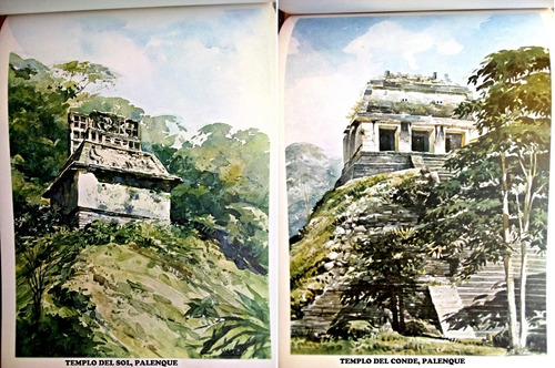 Libro: Acuarelas De Las Ruinas Mayas - Yandi Lizardo (Usado)