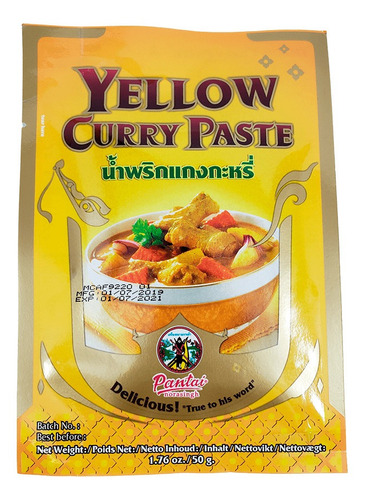 Curry Em Pasta Amarelo (yellow Curry Paste) Pantai 50g