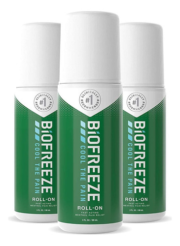 Biofreeze Pain Relief Roll-on, 3 Oz. Roll-on, Fast Acting, L