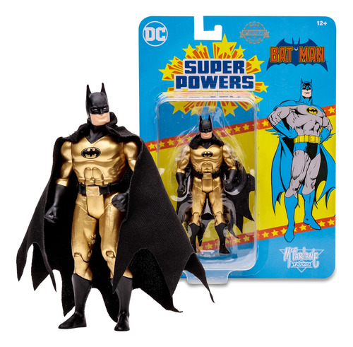 Mcfarlane Super Powers Dc - Batman Gold Variant 4.5 PuLG