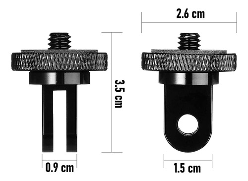 Adaptador Inverso Chico Aluminio Para Insta360 Gopro Cámaras