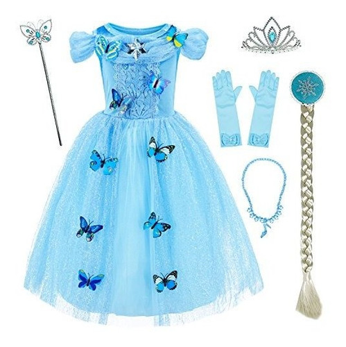 Disfraz Princesa Fiesta Niña 3-10 Años Con Accesorios