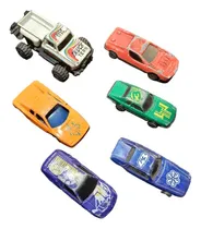 Comprar Lote De 6 Autitos 1 Camioneta Y 2 Remolque Juguete Antiguos