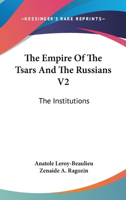 Libro The Empire Of The Tsars And The Russians V2: The In...