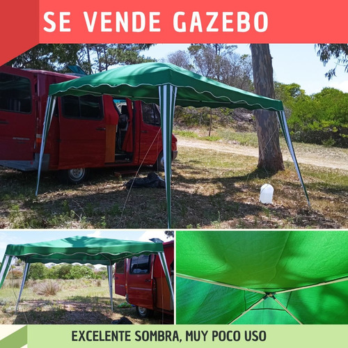 Gazebo Impermeable Toldo Armable 3x3x2.5 Desarmable 