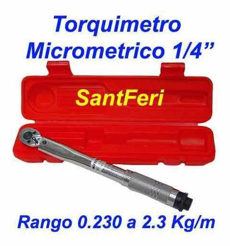 Torquimetro De Zafe 2.3 Kg/m Enc.1/4  Profesional E.