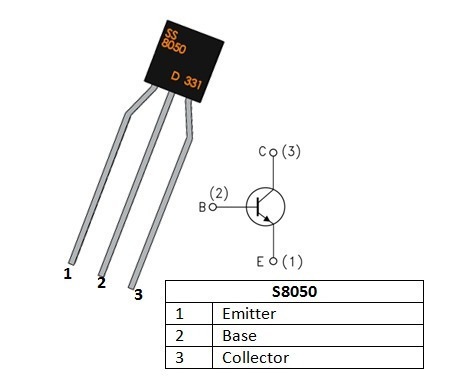 Pack De 10 Transistores S8050 Pnp To-92