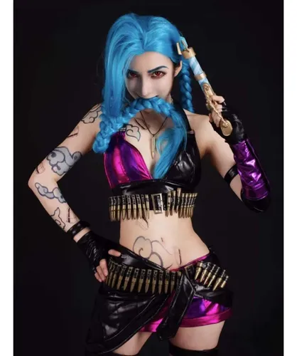 Perfect League Of Legends Jinx Lol Cosplay Ropa De Mujer