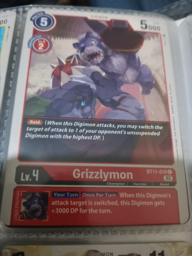 Grizzlymon - Dimensional Phase (bt11) Carta Tcg Digimon