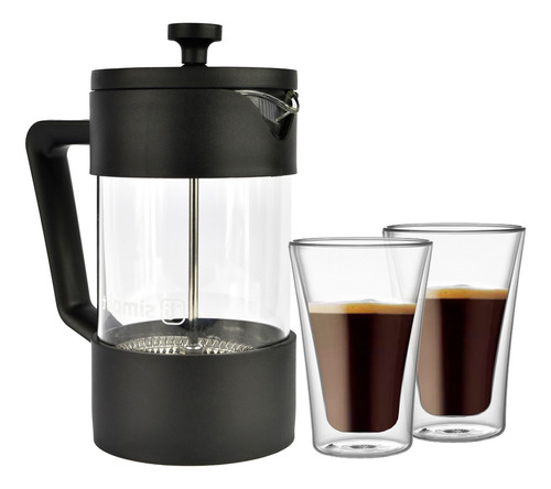 Pack Cafetera Francesa 600ml + Set 2 Vasos 400 Ml Simplit