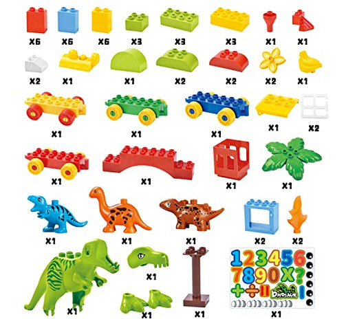 Juguetes De Bloques De Construcción De Dinosaurios, Bloques