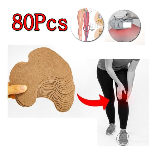 80 Parches Para Aliviar El Dolor Muscular De Rodilla, Cuello