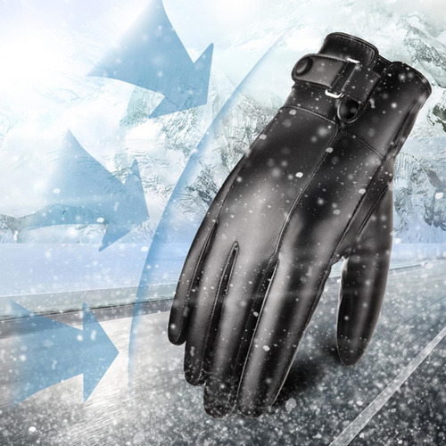 Guantes Impermeables De Invierno Para Hombre, Cálidos Y Mode