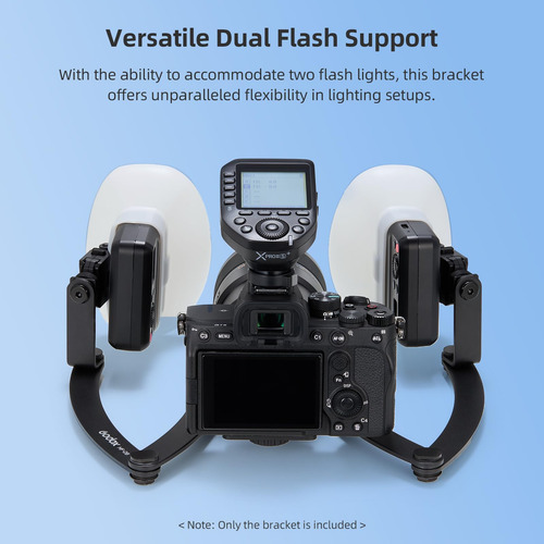 Soporte De Flash Godox Mf-db Flexible Con Soportes Dobles Pa
