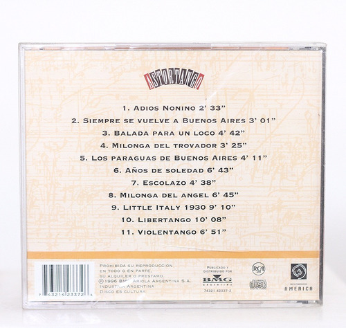 Cd Astortango 1 Astor Piazzolla Violentango // Nuevo Sellado