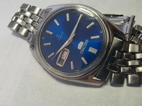 Seiko Automatico Antigo Cal 6119 Blue Japan Raro Coleção