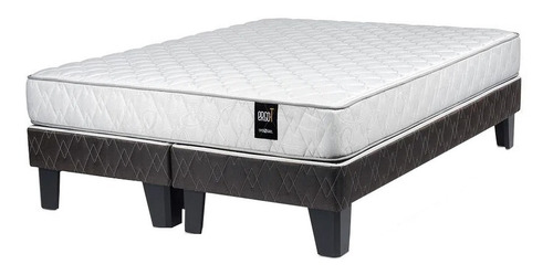 Sommier Europea Rosen europea ergo-t  King de  200cmx180cm negro y blanco con base dividida