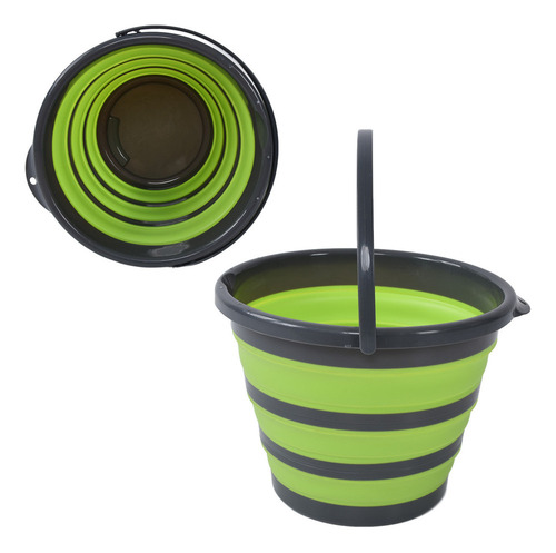 * + Cubo De Agua Portátil Plegable Con Cubeta Plegable