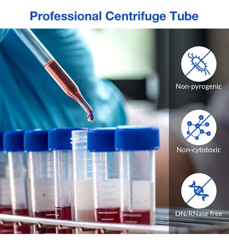Simpure Centrifuge Tubes 15 Ml, Tubos Conicos Esteriles 50 P