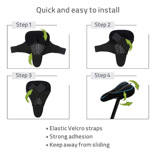 Asiento Bicicleta Cojin Funda Cobertor Silicona