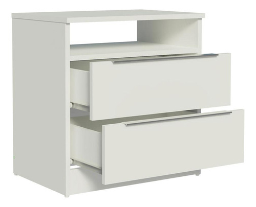 Mesa De Cabeceira 2 Gavetas Madesa Branco